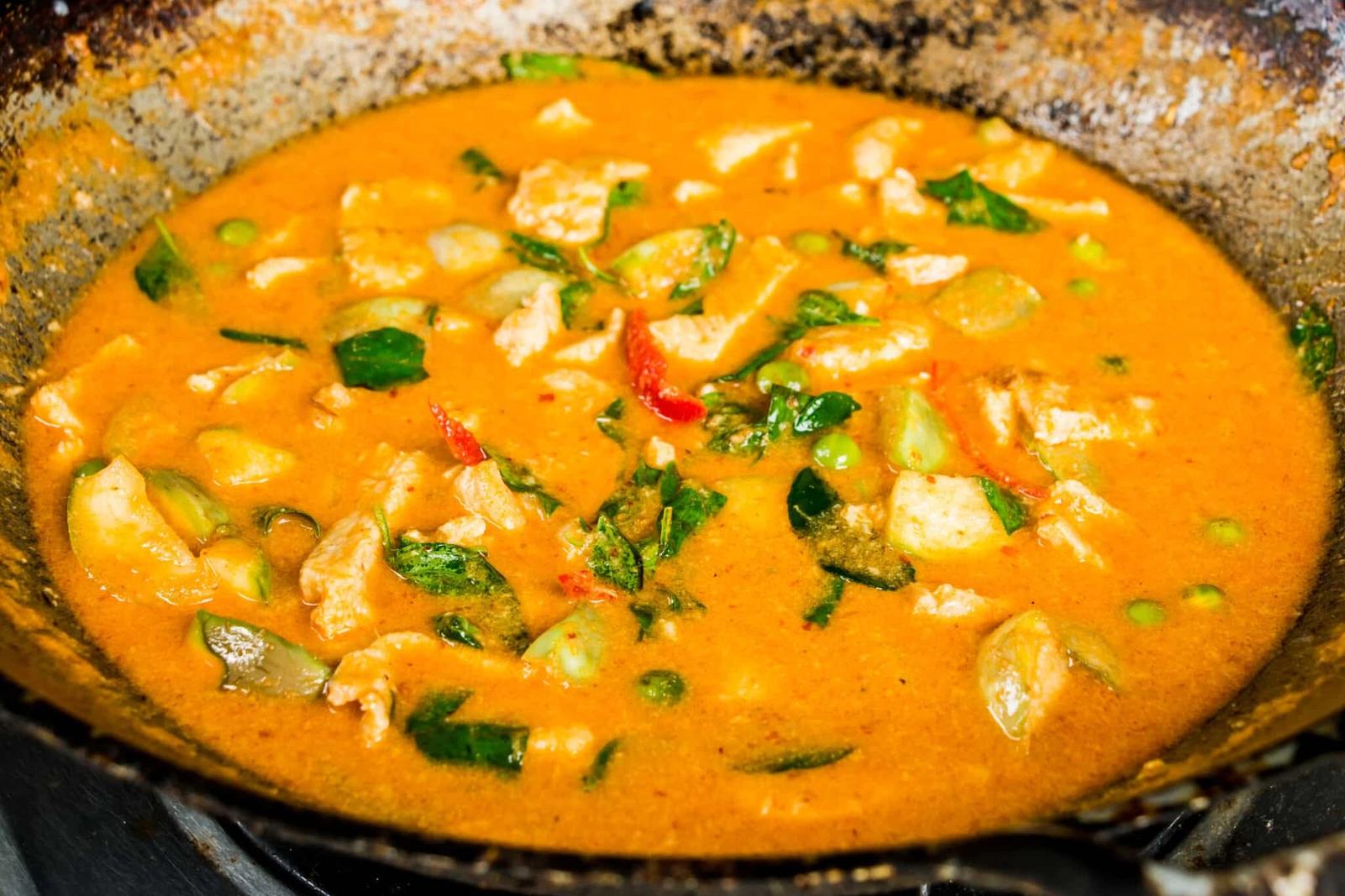 Recette curry rouge de porc