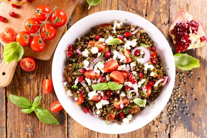 Salade de lentilles à la féta