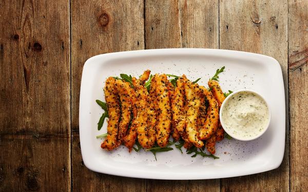 Goujons de morue au sésame à la sauce tartare