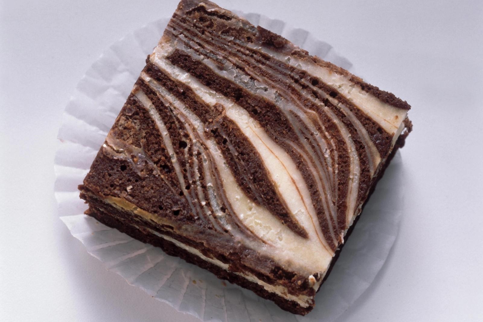 Brownie au cheesecake marbré