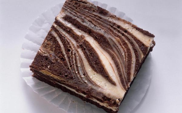 Brownie au cheesecake marbré
