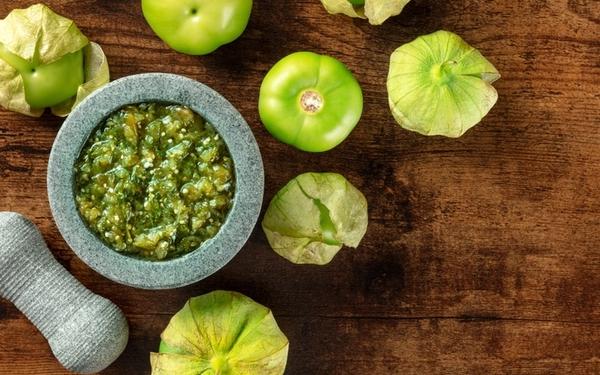 Sauce verte Espagnole aux tomatillos