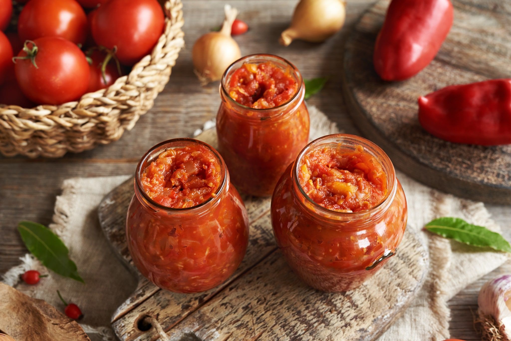 Relish aux tomates et poivrons
