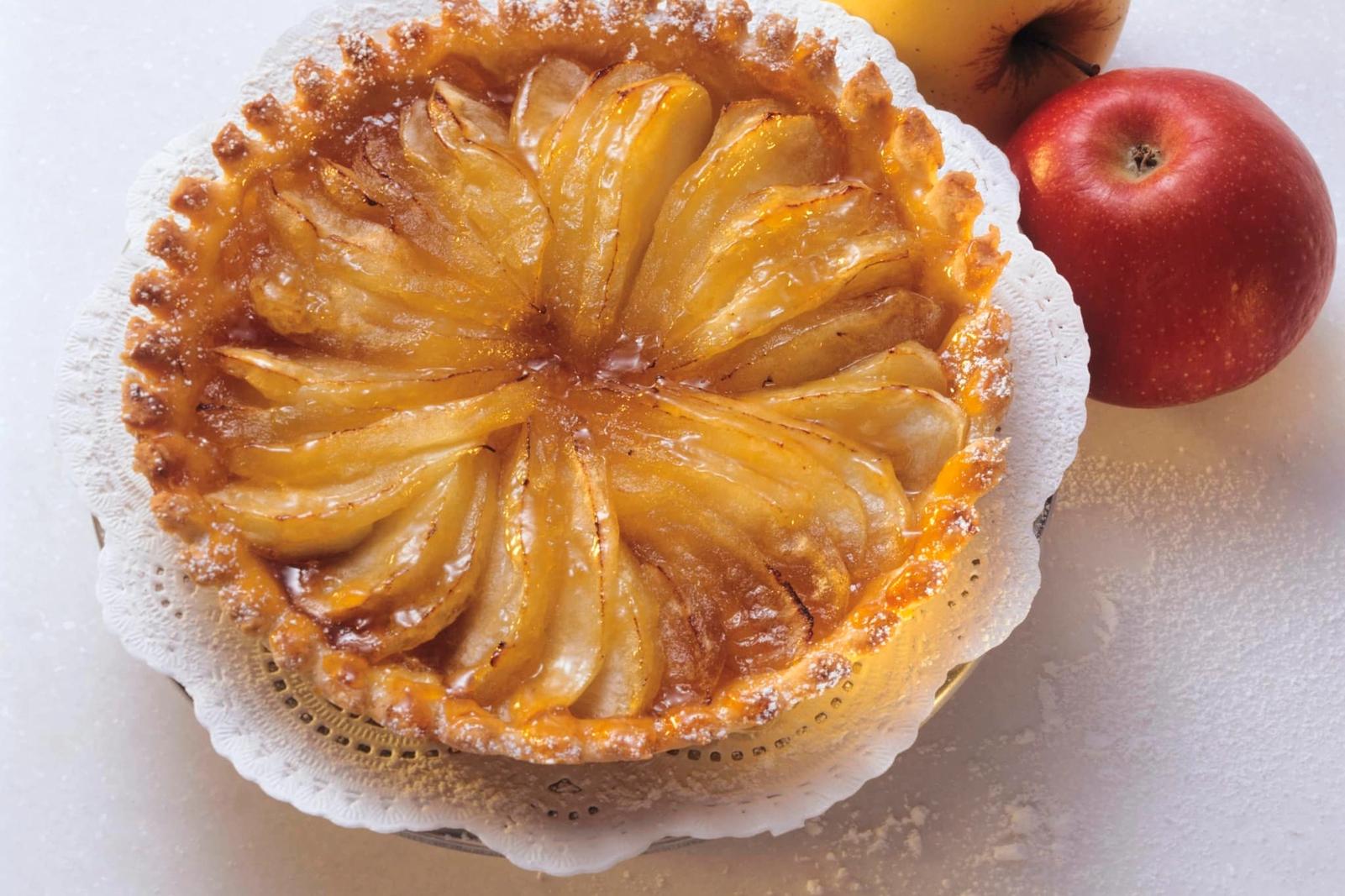 Tarte fine aux pommes caramélisées