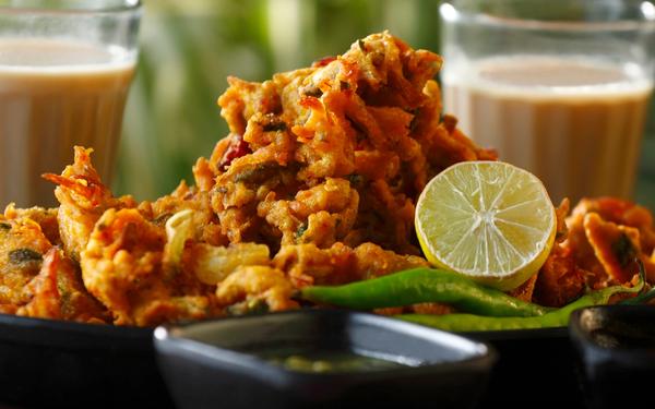 Oignons croustillants bhajis