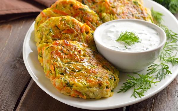 Galette de légumes aux courgettes et aux carottes