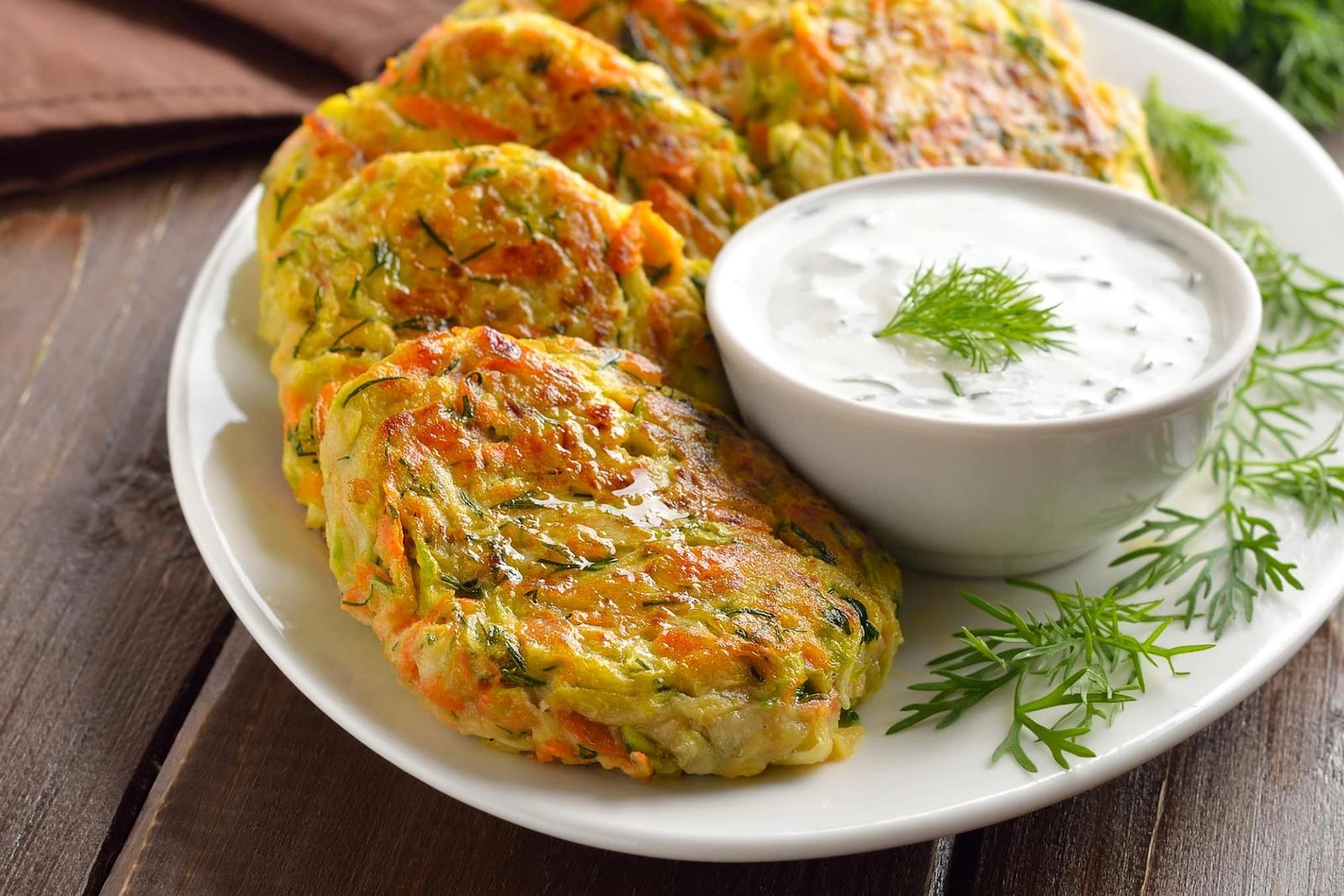 Galette de légumes aux courgettes et aux carottes