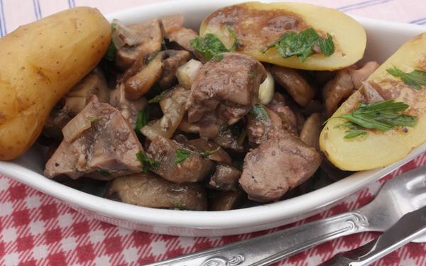 Rognons de veau aux champignons