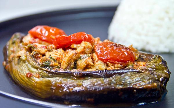Recette courgettes farcies au poulet