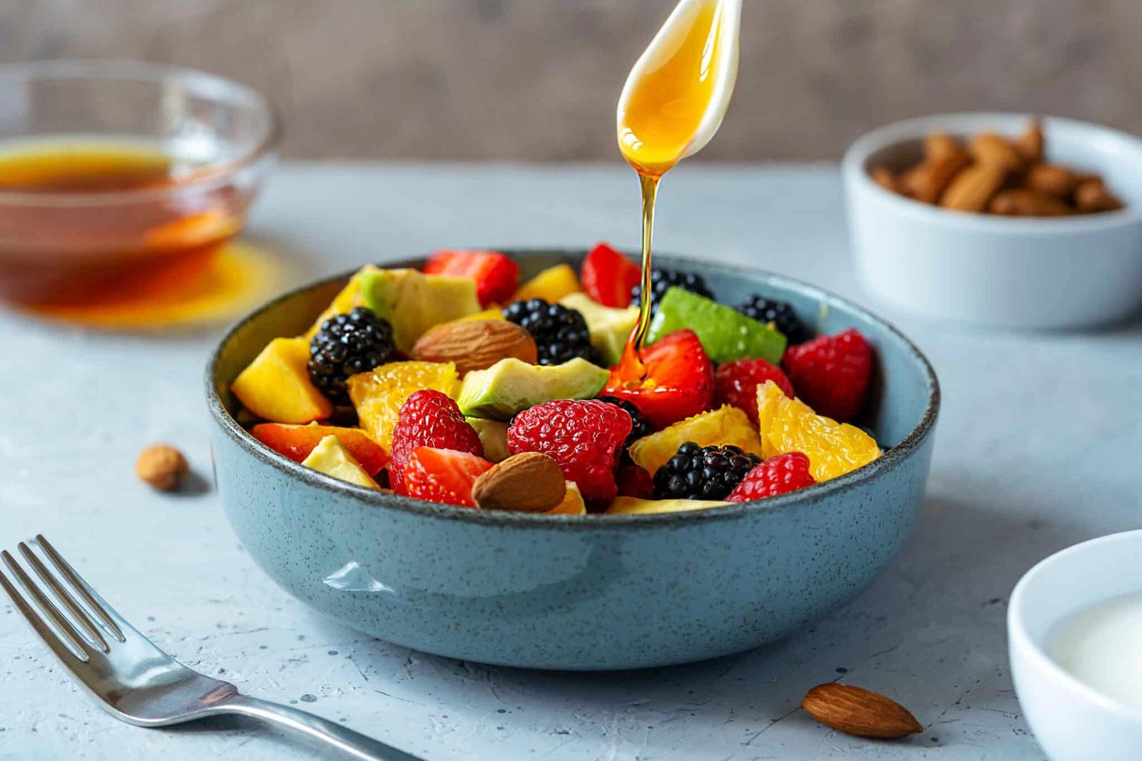 Salade de fruits au miel