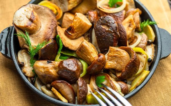 Recette fricassée de cêpes aux légumes