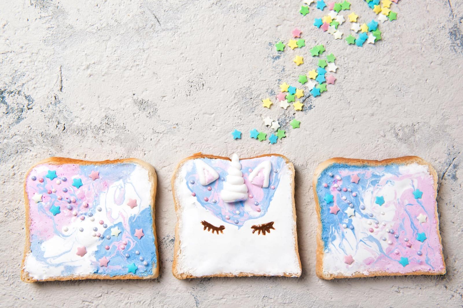 Toasts de licorne