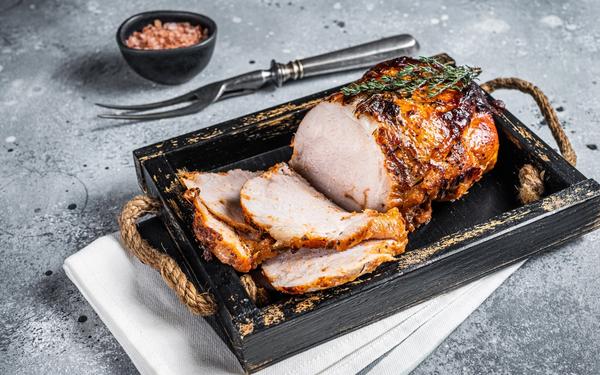 Rouleau de porc rôti glacé