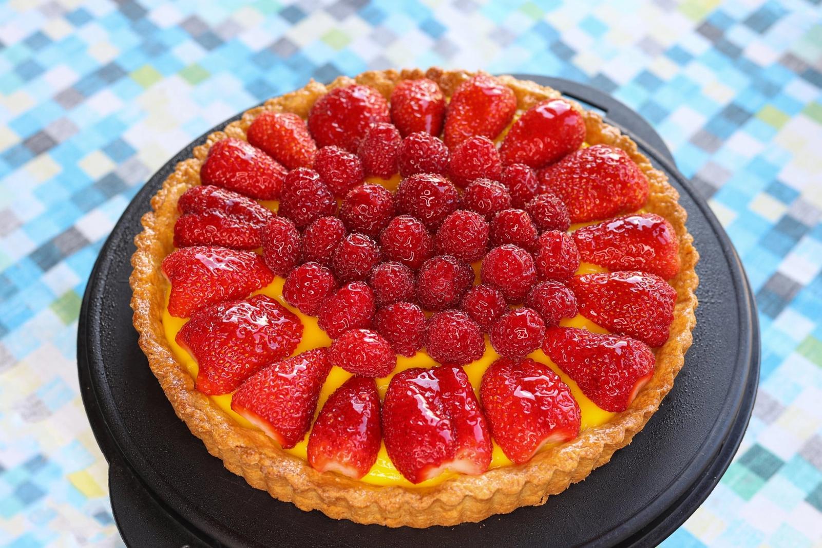 Recette tarte aux fraise crème patissière maison