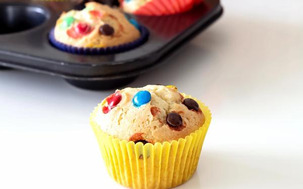 Muffins aux M&M's