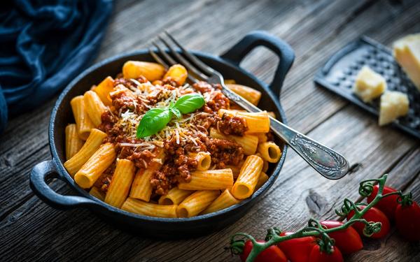 Recette rigatonis à la bolognaise