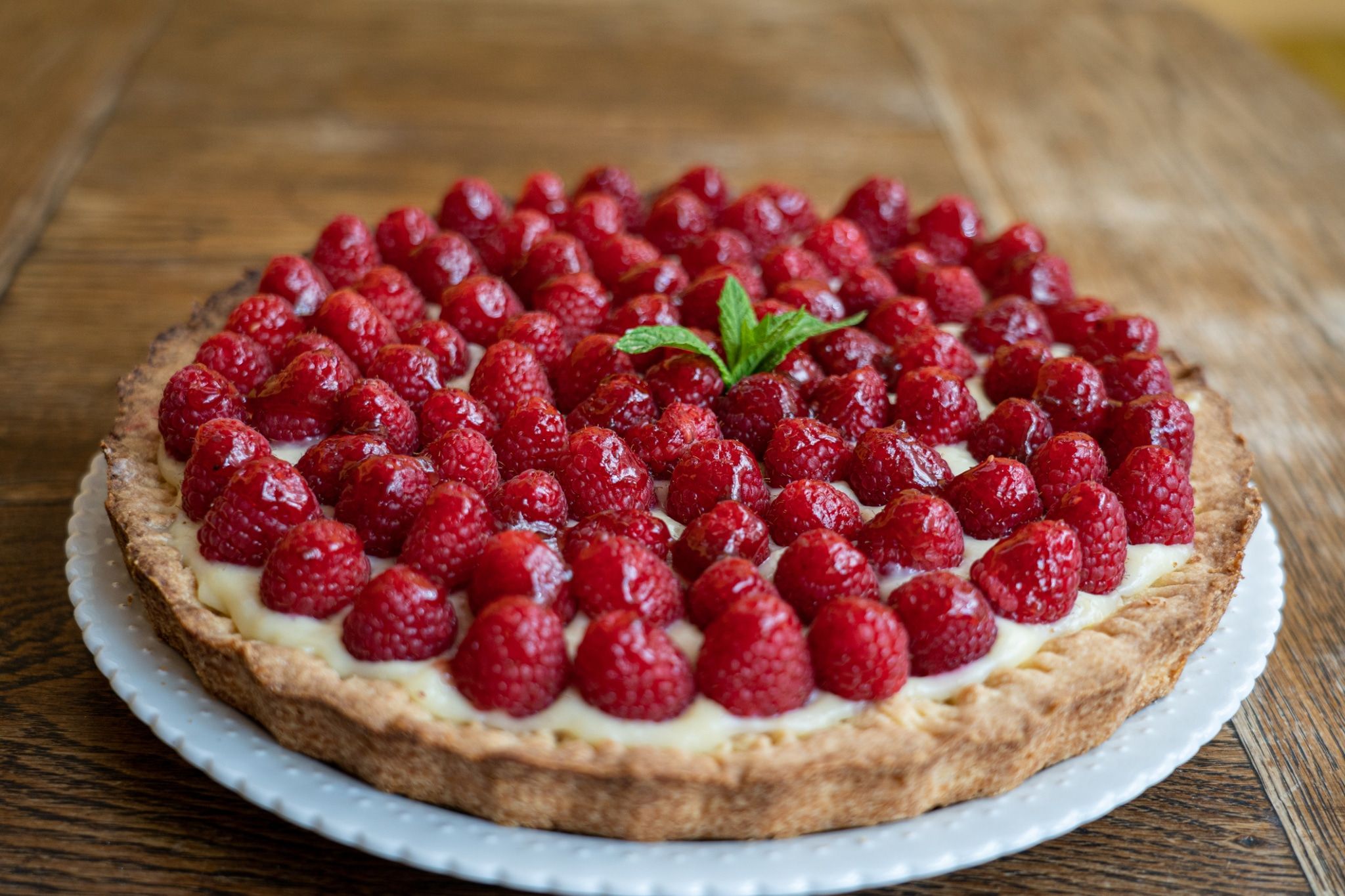 Recette tarte aux framboises maison
