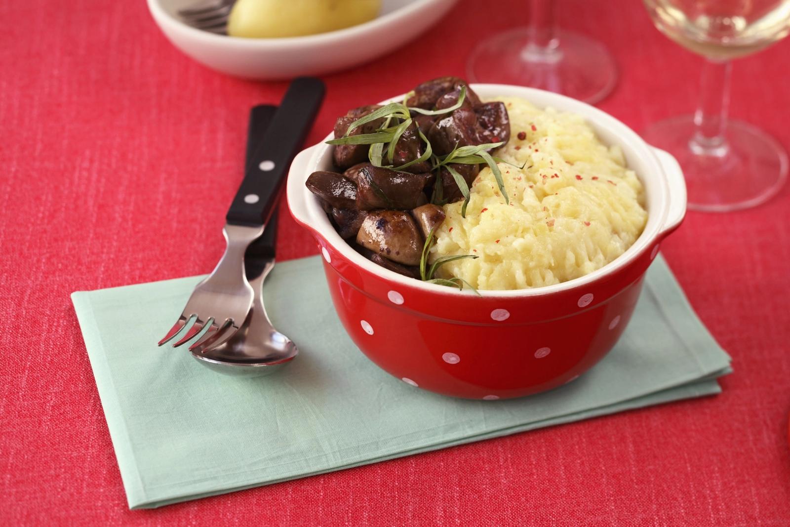 Rognons à la purée de pommes de terre