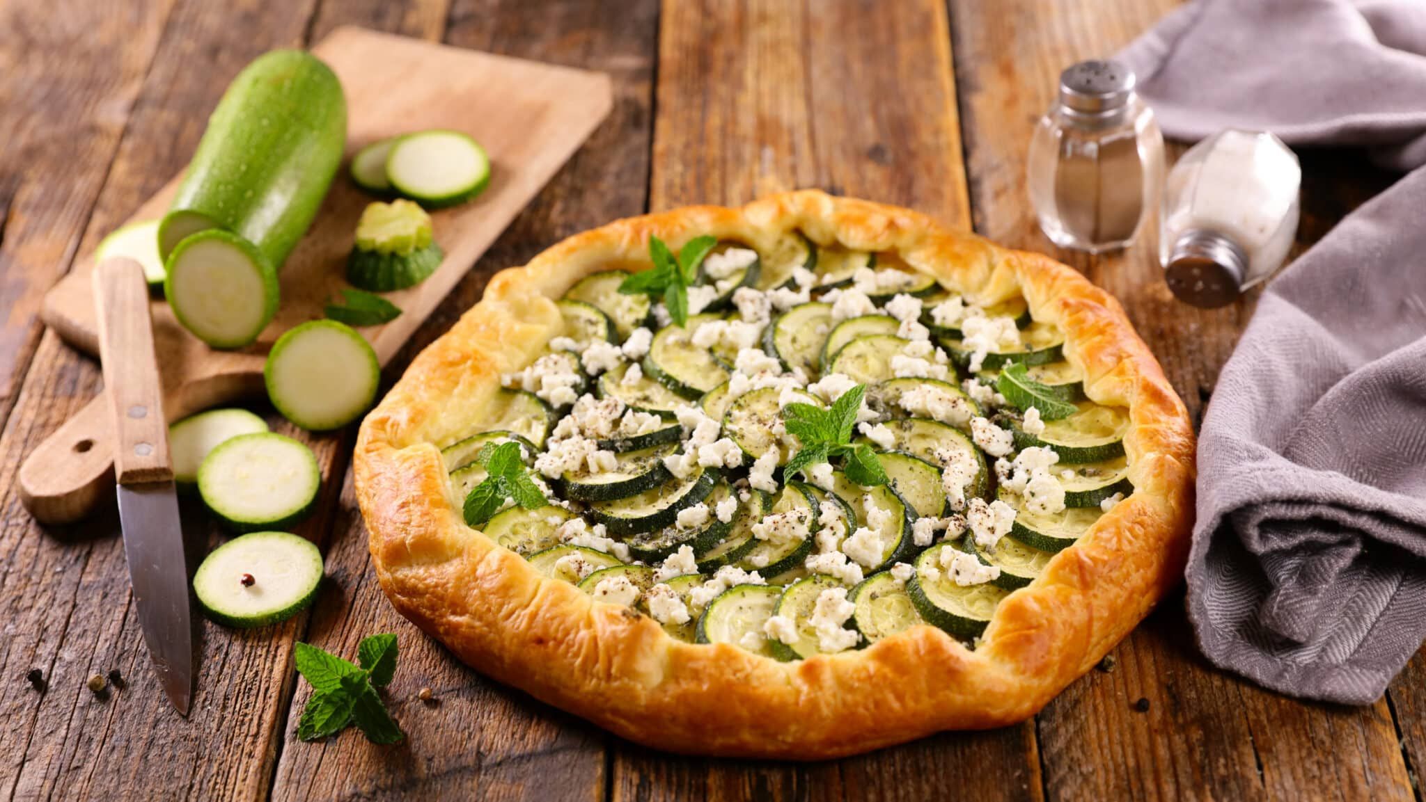 Recette quiche à la courgette et au fromage