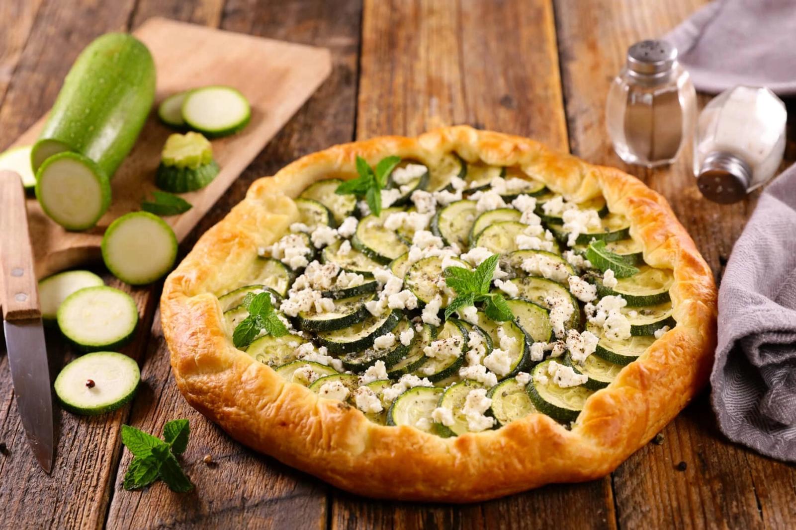 Recette quiche à la courgette et au fromage
