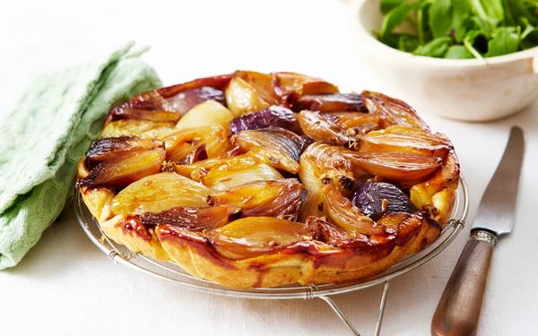 Tatin d’échalotes caramélisées