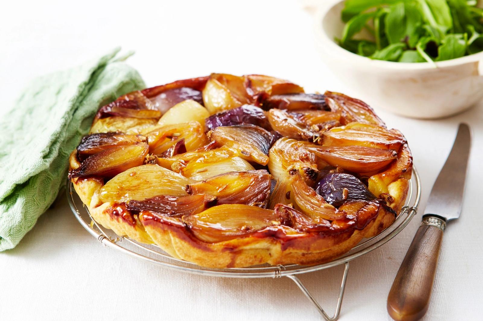 Tatin d’échalotes caramélisées