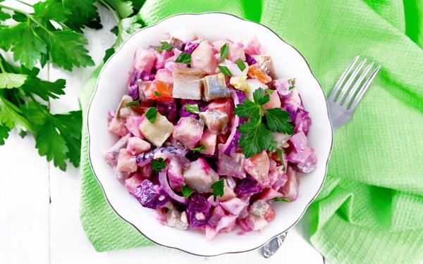 Salade de betteraves aux harengs