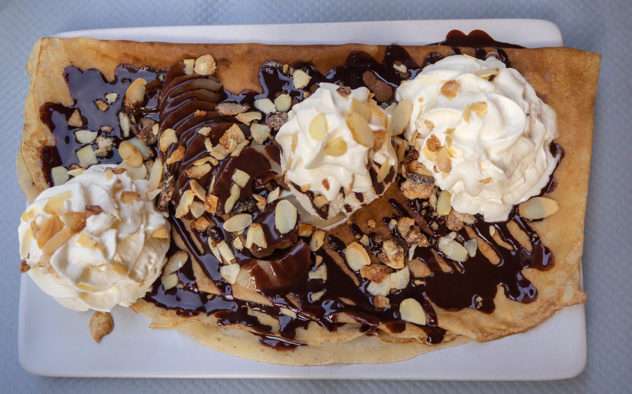 Recette crêpes chocolat chantilly