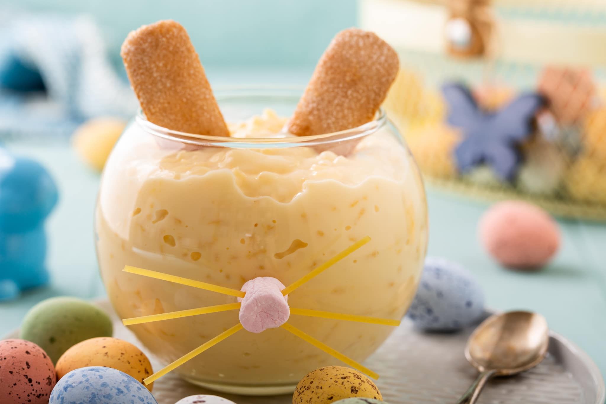 Dessert rigolo pour Pâques, au riz au lait