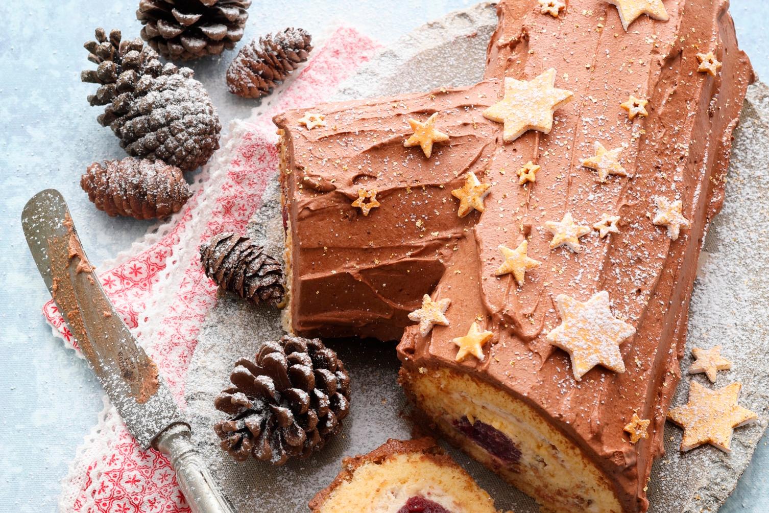 Bûche de Noël au chocolat