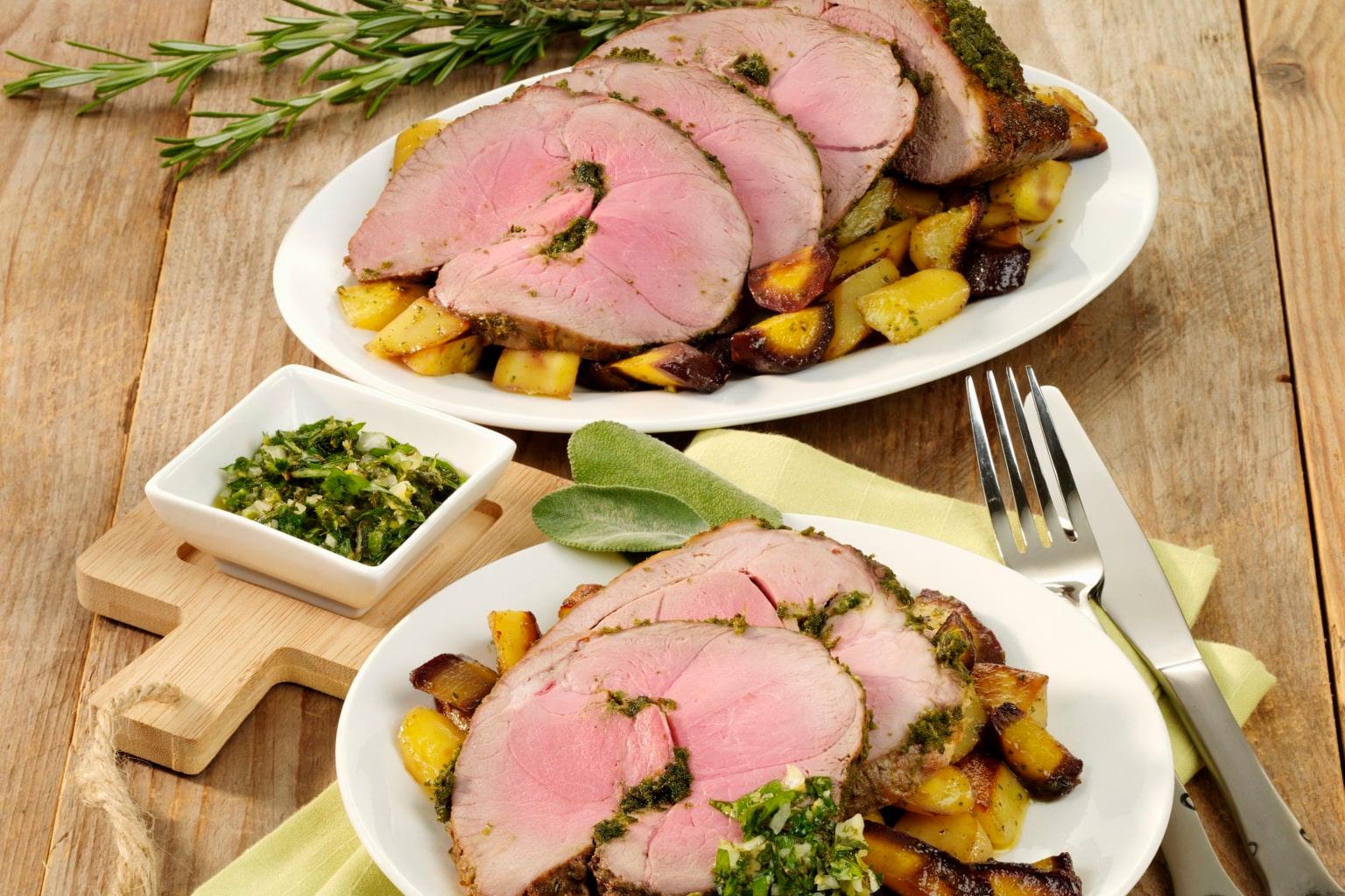 Recette de gigot d'agneau en croûte d'herbes et gremolata