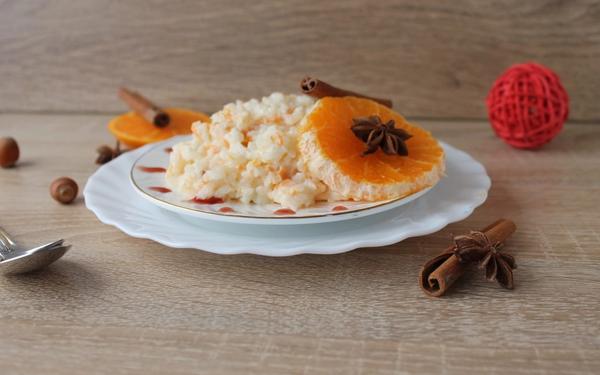 Riz au lait à la mandarine et aux épices