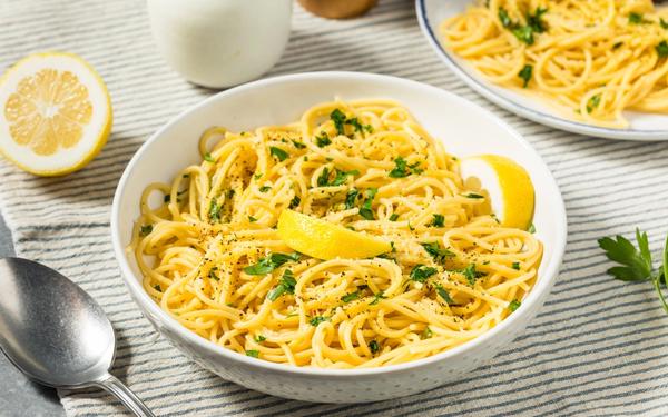 Recette pâtes italiennes au citron et poivre