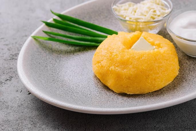Polenta aux oignons