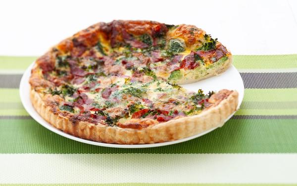 Quiche lorraine aux épinards