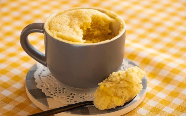 Mug cake à la vanille