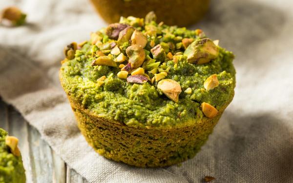 Muffins matcha-pistache
