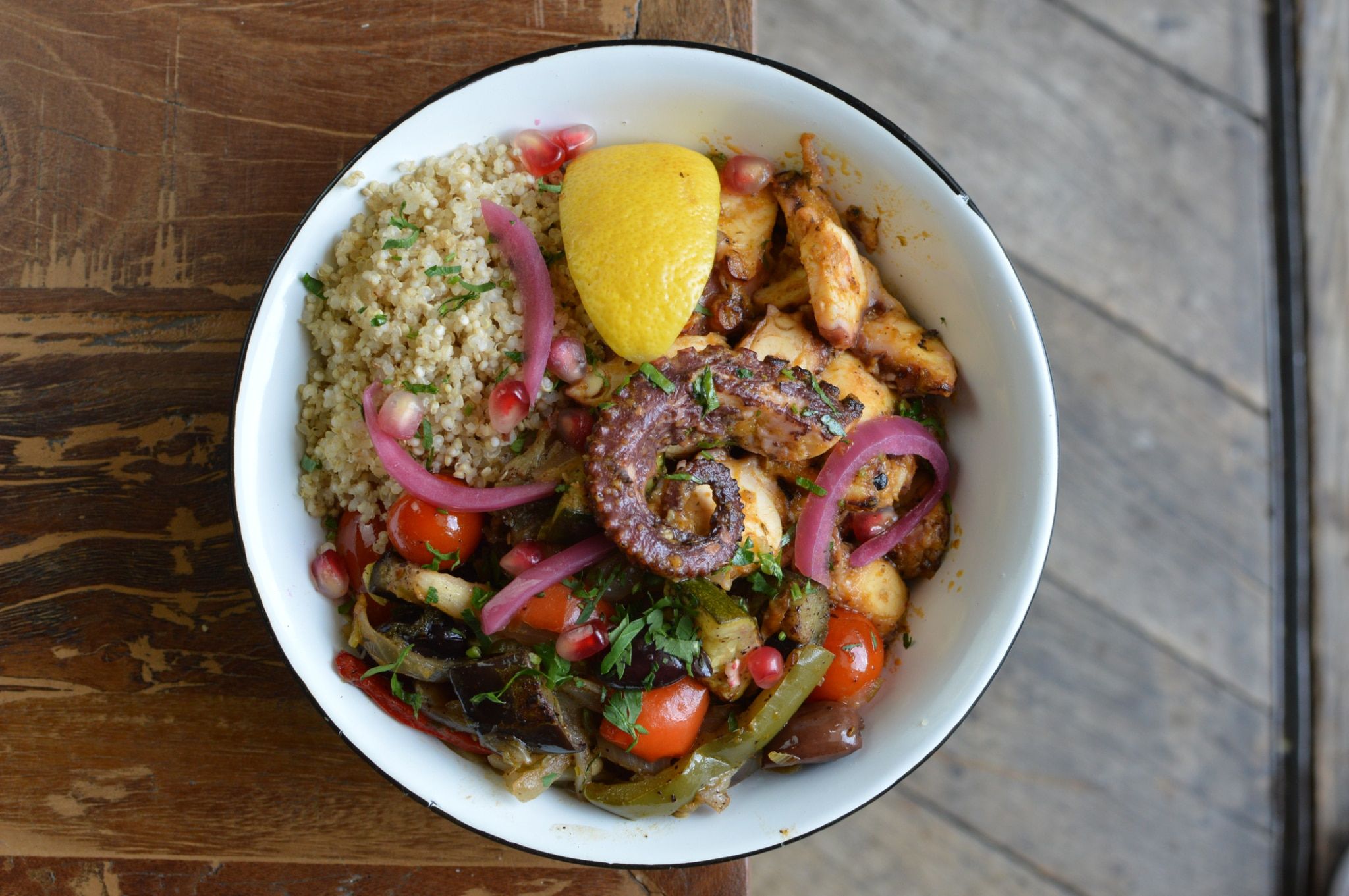 Poulpe grillé à l'orientale