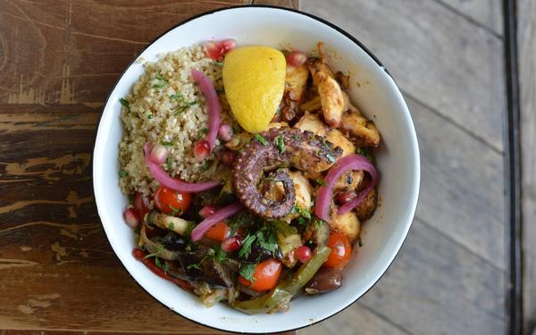 Poulpe grillé à l'orientale