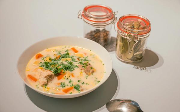 Waterzooi de poulet à la gantoise