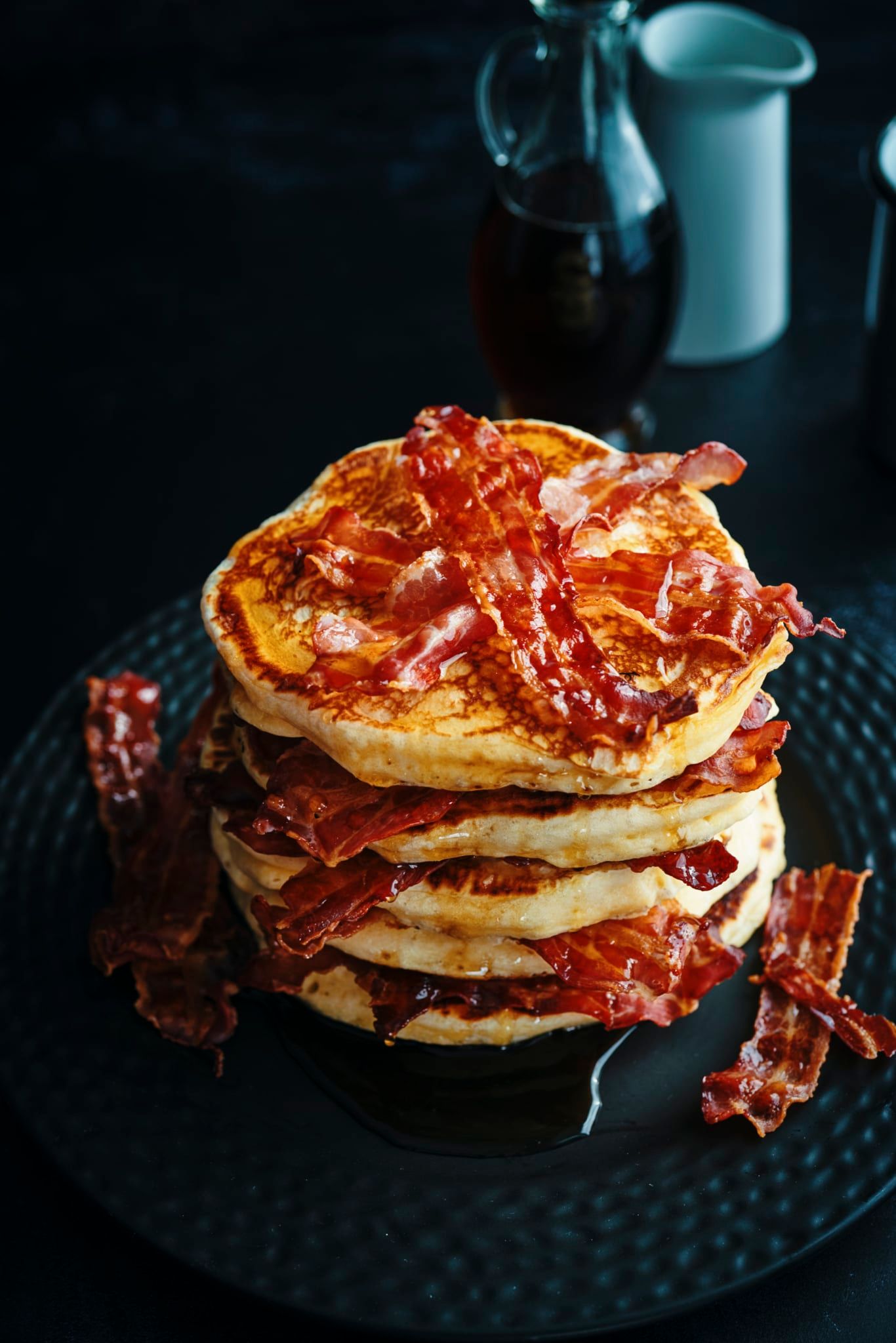 Recette des pancakes au bacon