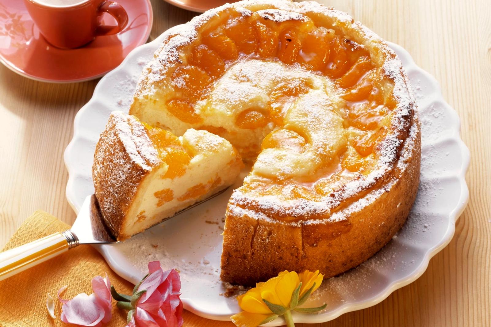 Gâteau au fromage blanc et à la mandarine