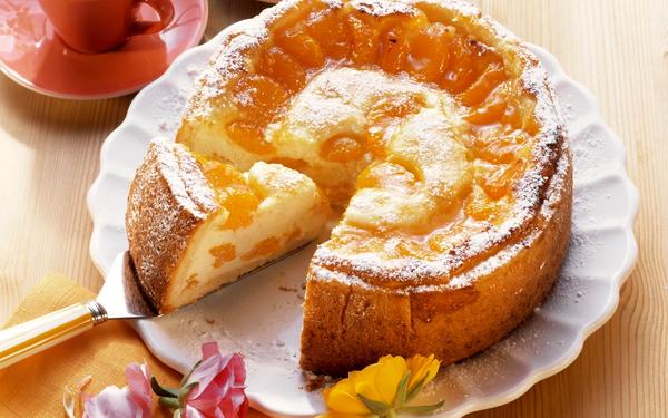 Gâteau au fromage blanc et à la mandarine