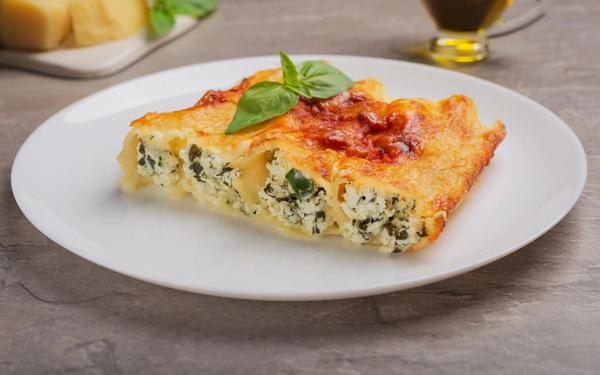 Recette de cannelloni aux épinards