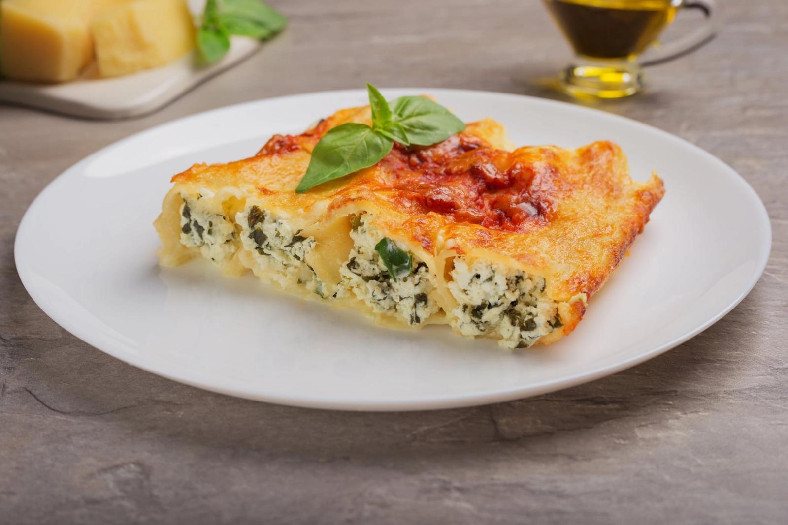 Recette de cannelloni aux épinards
