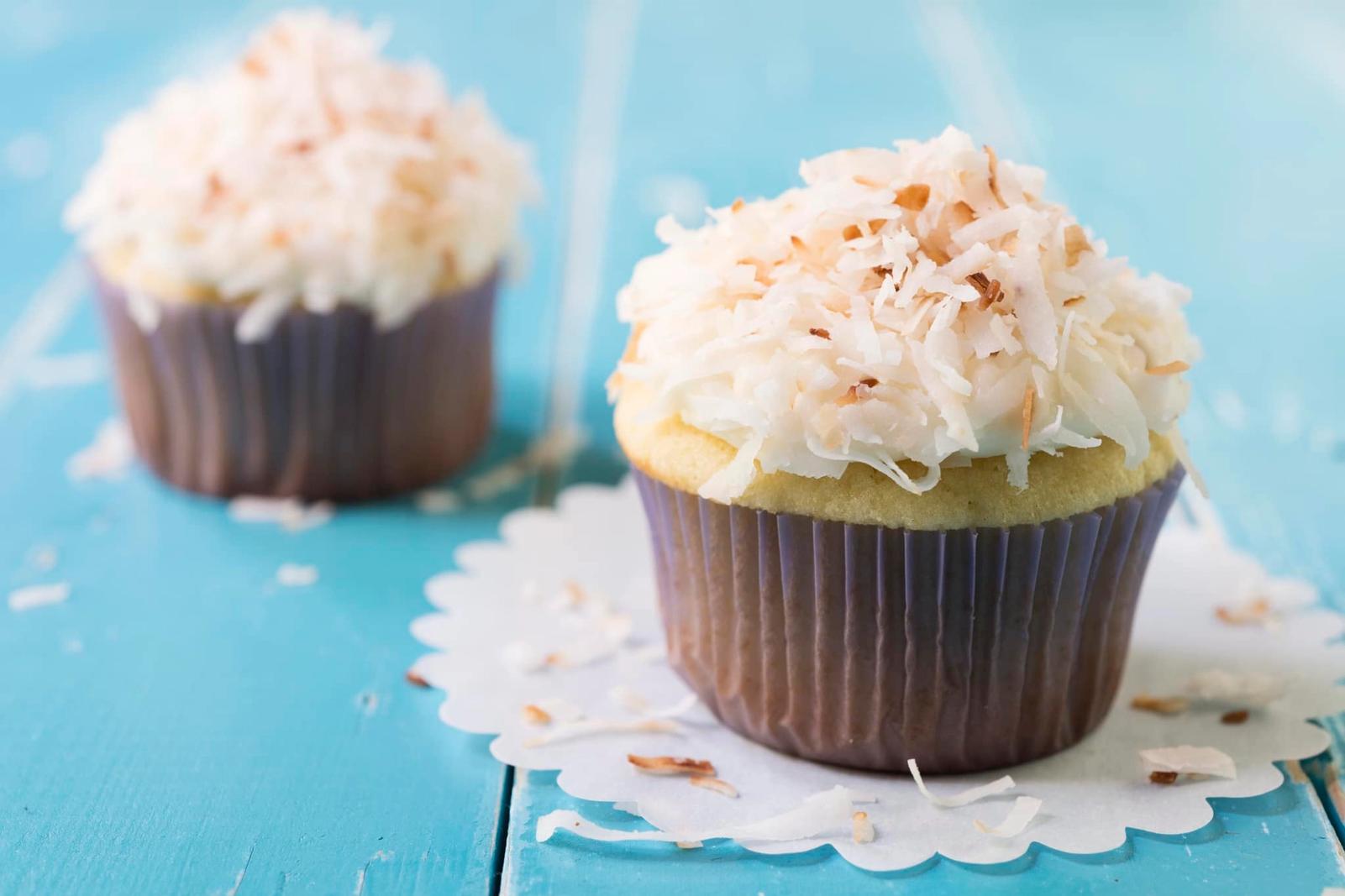 Cupcake à la noix de coco râpée