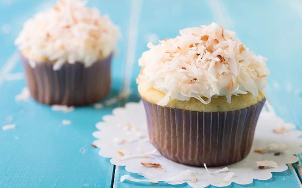 Cupcake à la noix de coco râpée