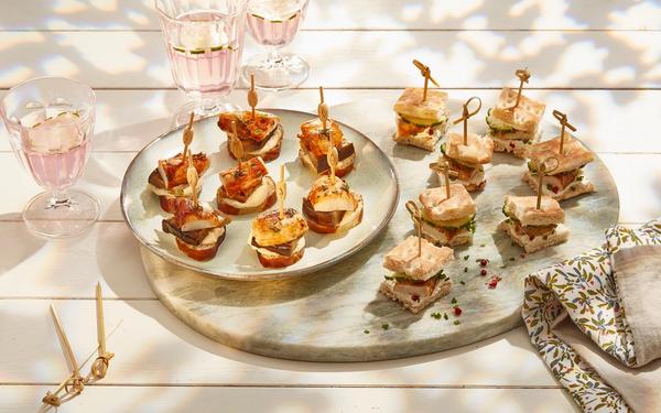 Mini tartines et sandwiches apéritifs au lapin
