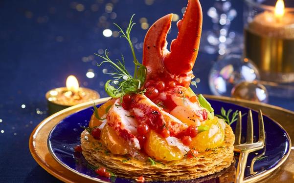 Feuilleté de homard aux clémentines