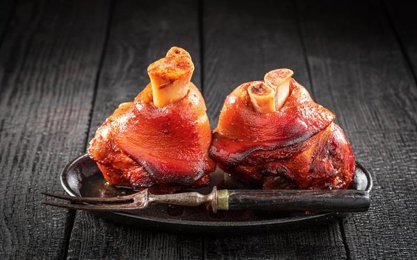 Recette jarrets de jambon braisé